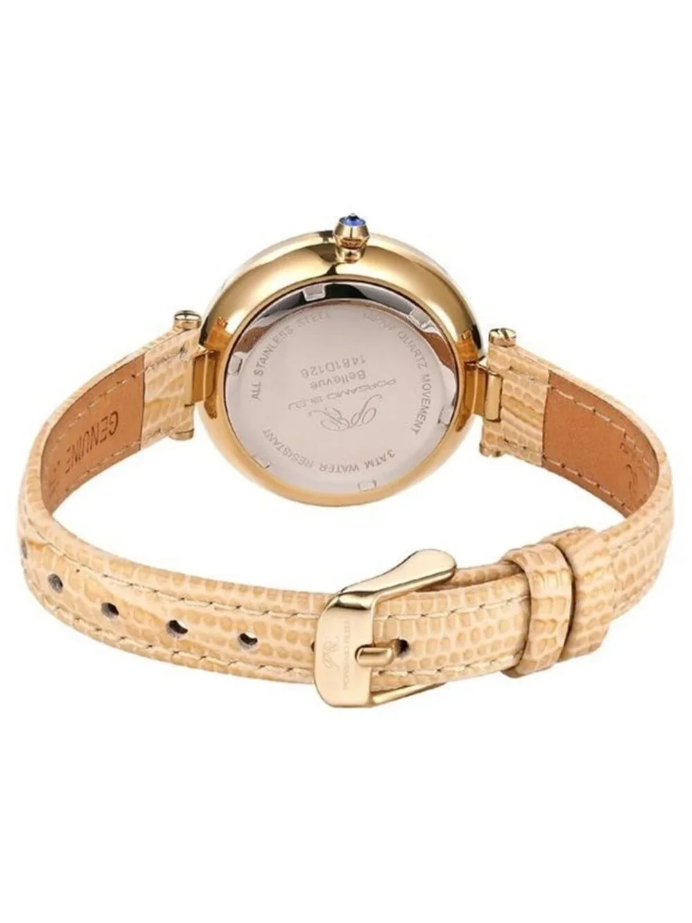 NWT Porsamo Bleu Bellevue Quartz White Dial Ladies Watch